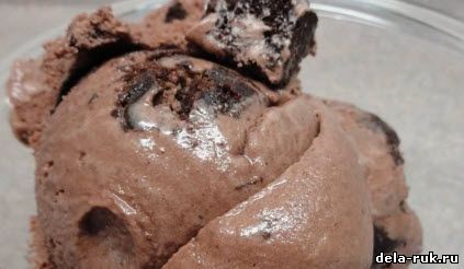 Как сделать шоколадное мороженое видео