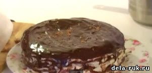 Шоколадно медовый торт видео урок