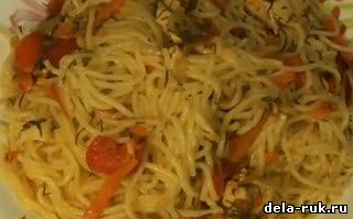 Спагетти с куриным филе своими руками рецепт