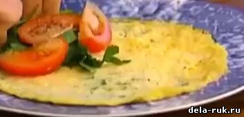 Омлет с овощами рецепт видео
