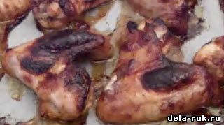 Блюда из куриных крылышек видео
