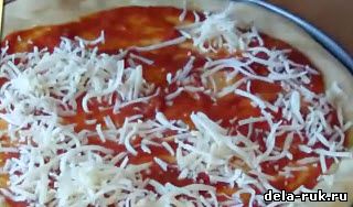 Как приготовить пиццу дома видео