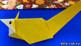  Оригами мышь видео