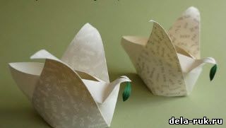 Оригами подсвечник видео