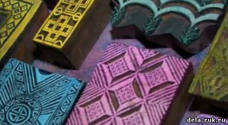 Печать на ткани своими руками африканским способом видео урок