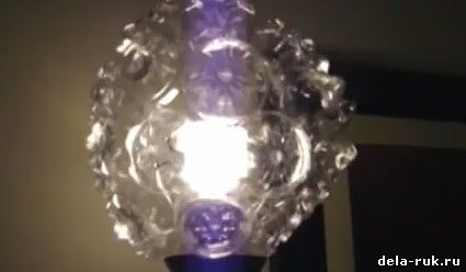 Лампа своими руками из бутылки видео урок