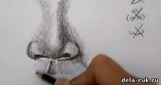 Как правильно рисовать нос человека