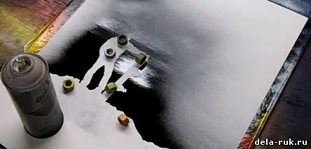 Рисуем сноубордиста своими руками баллончиком видео урок