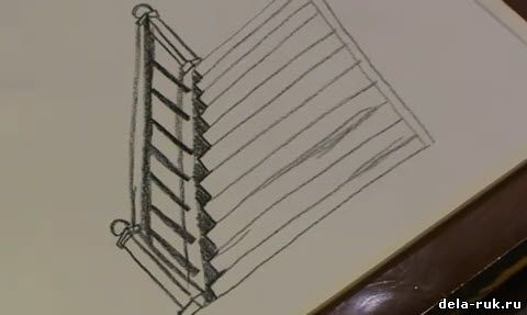 Как рисовать лестницу правильно видео урок