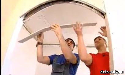 Как делать арку из гипсокартона видео своими руками мастер класс
