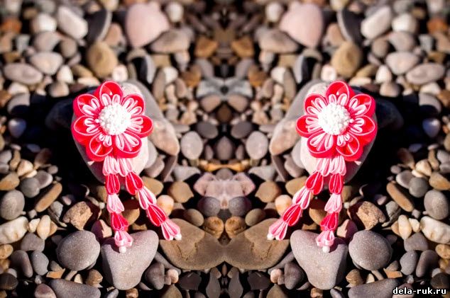 Цветок из атласной ленты канзаши своими руками