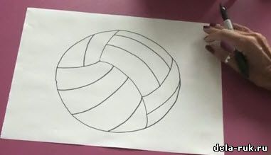 Как рисовать баскетбольный мяч видео урок